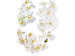 New Sanders & Sanders Wandtattoo Blumen Weiß 65 x 85 cm 600283