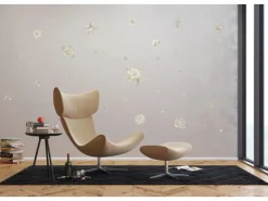 Sanders & Sanders Wandtattoo Blumen Grau 65 x 42.5 cm 601340