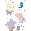 Sanders & Sanders Wandtattoo Peppa Wutz Multicolor 65 x 42.5 cm 601350
