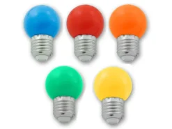 SATISFIRE Illu- Partylichterkette 10m Grün Für Außen Biergarten 20 Bunte LED Kugellampen