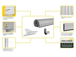 Clearance Schellenberg Rollladenpanzer Maxi PVC 140 cm x 120 cm Grau