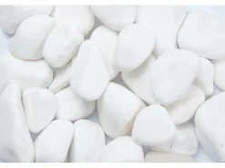 Clearance Scherf Marmorzierkiesel Thassos-Weiß 50 mm - 80 mm 25 kg PE-Sack