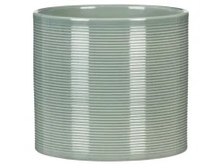 New Scheurich Übertopf 828 Ø 12 cm x 11 cm Grün Sage