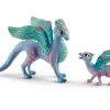 New Schleich bayala® Blütendrachenmama und Baby