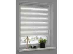 Schöner Wohnen Kollektion Schöner Wohnen Doppelrollo Tilda Struktur 75 cm x 150 cm Hellbeige