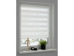 Clearance Schöner Wohnen Kollektion Schöner Wohnen Doppelrollo Tilda 90 cm x 150 cm Weiß