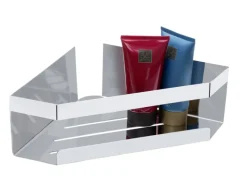 Clearance Schöner Wohnen Kollektion Schöner Wohnen Eckablage Meleto Glänzend aus Edelstahl Silber Glänzend