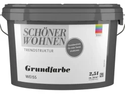 New SCHÖNER WOHNEN-Farbe Schöner Wohnen Grundfarbe Weiß / abtönbar 2,5 l