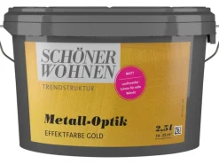 Best SCHÖNER WOHNEN-Farbe Schöner Wohnen Metall-Optik matt 2,5 l Gold