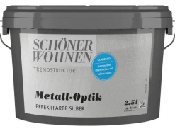 Hot SCHÖNER WOHNEN-Farbe Schöner Wohnen Metall-Optik glänzend 2,5 l Silber