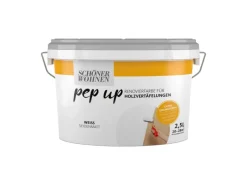 Hot SCHÖNER WOHNEN-Farbe Schöner Wohnen pep up Renovierfarbe für Holzvertäfelungen 2,5 l Weiß