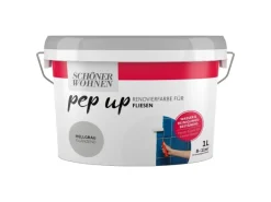 Outlet SCHÖNER WOHNEN-Farbe Schöner Wohnen pep up Renovierfarbe für Fliesen 1 l Hellgrau