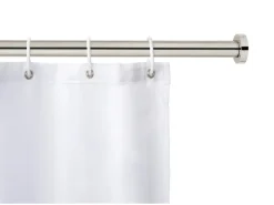 Best Schöner Wohnen Kollektion Schöner Wohnen Teleskop-Duschvorhangstange Obleon 110 - 185 cm Chrom Silber Glänzend