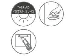 Schöner Wohnen Kollektion Schöner Wohnen Thermo-Rollo Martha 90 cm x 150 cm Anthrazit