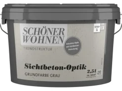 SCHÖNER WOHNEN-Farbe Schöner Wohnen Trendstruktur Sichtbeton-Optik Grau 2,5 l