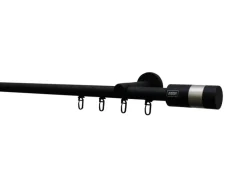 Outlet Schöner Wohnen Kollektion Schöner Wohnen Wandhalter Leon für Gardinenstange Ø 20 mm Schwarz Matt