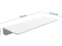 Clearance Schütte Duschablage Selbstklebend Weiß