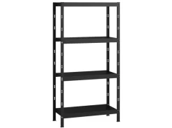 Clearance SCHULTE Regalwelt Schulte Profi-Steck-Grundregal 195 cm x 100 cm x 35 cm Schwarz