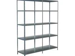 Clearance Schulte Set 1 Steckregal und 1 Anbauregal 200 cm x 160 cm x 50 cm Verzinkt