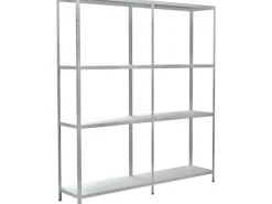 Schulte Set 1 Steckregal und 1 Anbauregal 180 cm x 160 cm x 35 cm