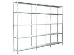 Outlet SCHULTE Regalwelt Schulte Steck-Grund- und 2 x Anbauregale 200 cm x 320 cm x 35 cm Weiß