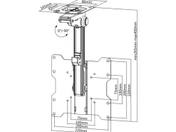 Best Schwaiger TV Decken- und Dachschrägenhalter Motion bis 93,98 cm (37'')