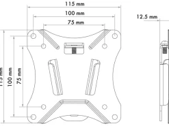 Clearance Schwaiger TV-Wandhalter Fixed 1 für 25 Kg Fix