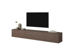 Selsey TV-Hängeboard Bisira 200 cm Holzoptik Nussbaum