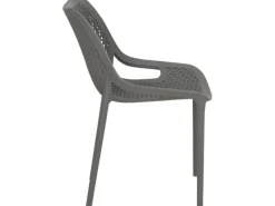 Online Siena Garden District Stapelsessel 50 cm x 60 cm x 81 cm Grau