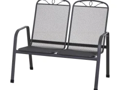 Discount Siena Garden Elda 2er Bank Matt-Anthrazit 95 x 66 x 108 cm