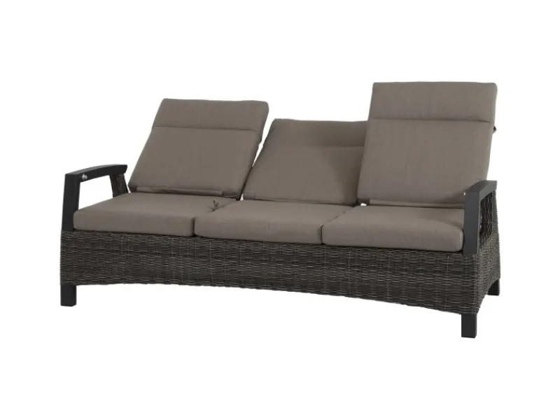Siena Garden 3er Sofa Corido Charcoalgrey 87 cm x 206 cm x 103cm