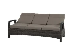 Siena Garden 3er Sofa Corido Charcoalgrey 87 cm x 206 cm x 103cm