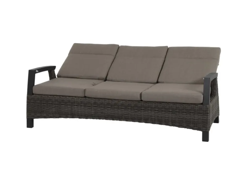 Siena Garden 3er Sofa Corido Charcoalgrey 87 cm x 206 cm x 103cm