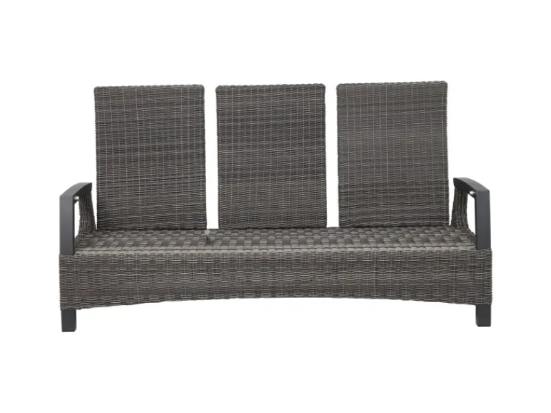 Siena Garden 3er Sofa Corido Charcoalgrey 87 cm x 206 cm x 103cm