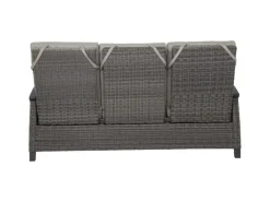 Siena Garden 3er Sofa Corido Charcoalgrey 87 cm x 206 cm x 103cm