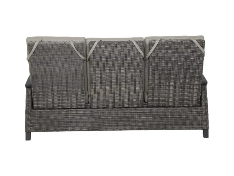 Siena Garden 3er Sofa Corido Charcoalgrey 87 cm x 206 cm x 103cm
