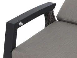 Siena Garden 3er Sofa Corido Charcoalgrey 87 cm x 206 cm x 103cm