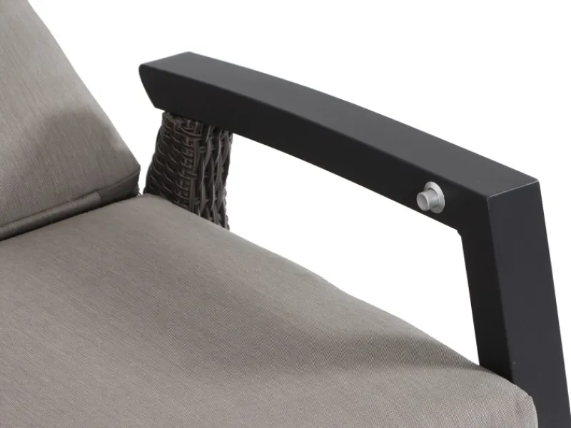 Siena Garden 3er Sofa Corido Charcoalgrey 87 cm x 206 cm x 103cm