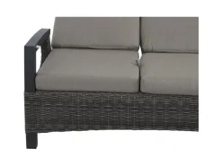 Siena Garden 3er Sofa Corido Charcoalgrey 87 cm x 206 cm x 103cm