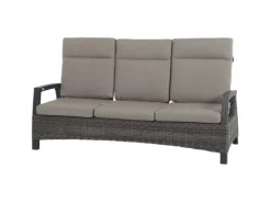 Siena Garden 3er Sofa Corido Charcoalgrey 87 cm x 206 cm x 103cm