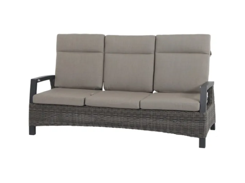 Siena Garden 3er Sofa Corido Charcoalgrey 87 cm x 206 cm x 103cm