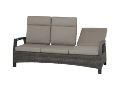 Siena Garden 3er Sofa Corido Charcoalgrey 87 cm x 206 cm x 103cm