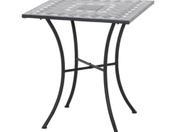 Siena Garden Gartentisch Como Quadratisch Grau 60 cm x 60 cm