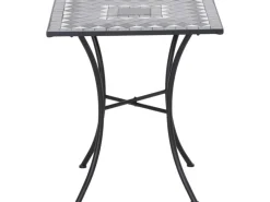 Siena Garden Gartentisch Como Quadratisch Grau 60 cm x 60 cm