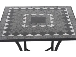 Siena Garden Gartentisch Como Quadratisch Grau 60 cm x 60 cm