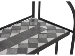 Discount Siena Garden Regal Como 63 cm x 29 cm x 142 cm Grau Mosaik