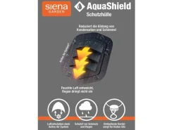 Best Siena Garden Schutzhülle Sitzgruppe AquaShield Hellgrau 160 cm x 150 cm x 85 cm