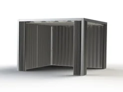 Hot Siena Garden Seitenteile für Schattenmanufaktur Silber-Grau 300 cm x 210 cm