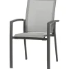 Siena Garden Stapelsessel Velia Alu 56 cm x 66 cm x 89 cm Anthrazit