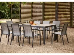 Siena Garden Stapelsessel Velia Alu 56 cm x 66 cm x 89 cm Anthrazit